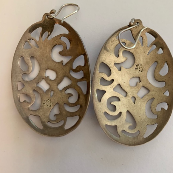 Handmade Sterling Silver Earrings - Picture 3 of 3